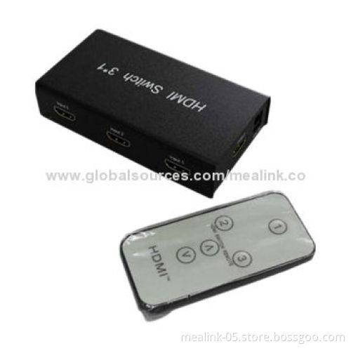 3 x 1 HDMI Switcher (YL0301) with Smart Function of MemoryNew